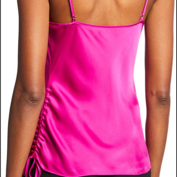 Ramy Brook Portia cowel neck cami in diva pink - Picture 2 of 5